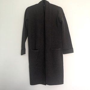 Theory wool coat swallow grid size pepite